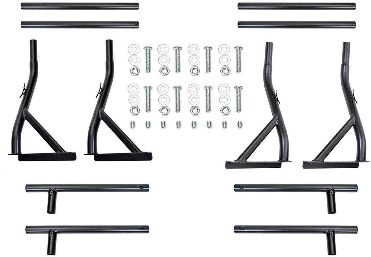 800LB Capacity Extendable Non-Drilling Pickup Rack Ladder Rack 2 Bars V72686