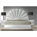 Queen Size High Gloss White Headboard W539451