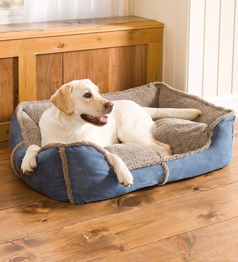 Olive Rectangle Comfy Cup Pet Bed Y99676