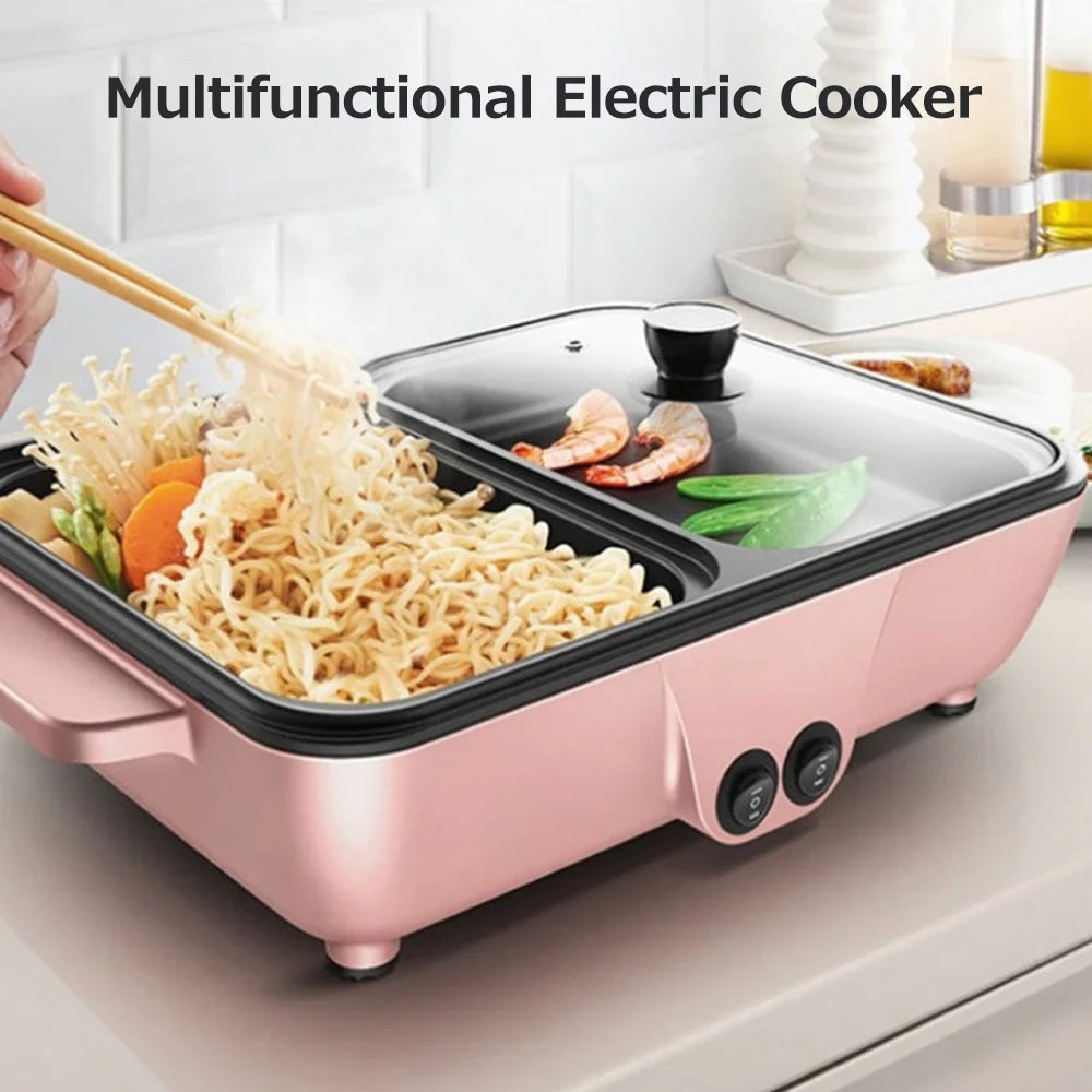 Electric Grill Pan 2L 1200W Barbecue Machine A544734