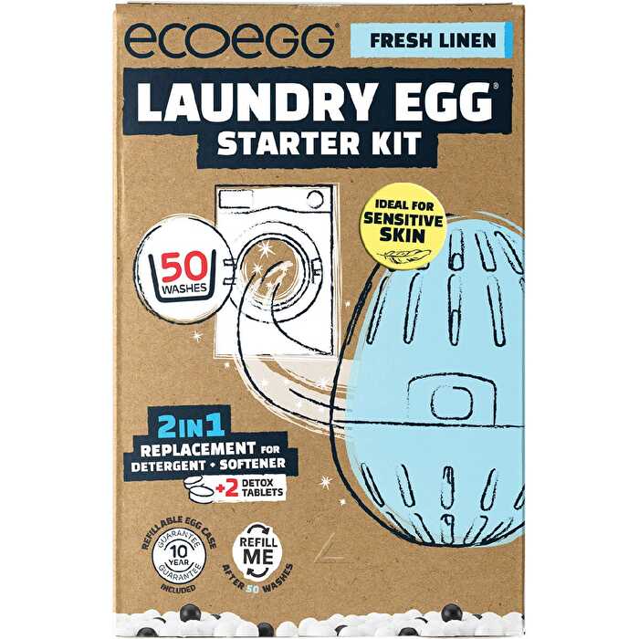 Laundry Egg Starter Kit 50 Washes Fresh Linen H412746