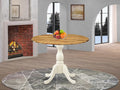 Round Dropleaf Pedestal Kitchen Table 42X42 Inch R63844
