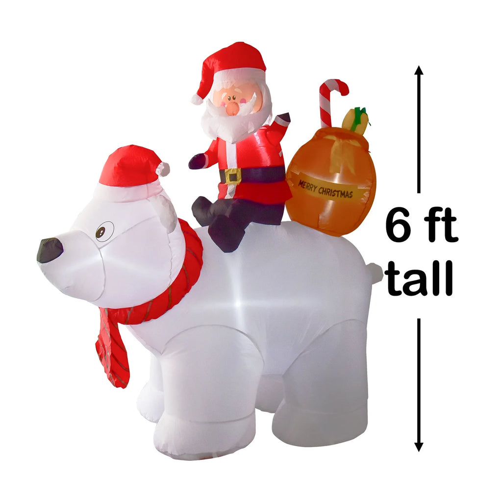 6' Outdoor Christmas Yard Inflatable E980626