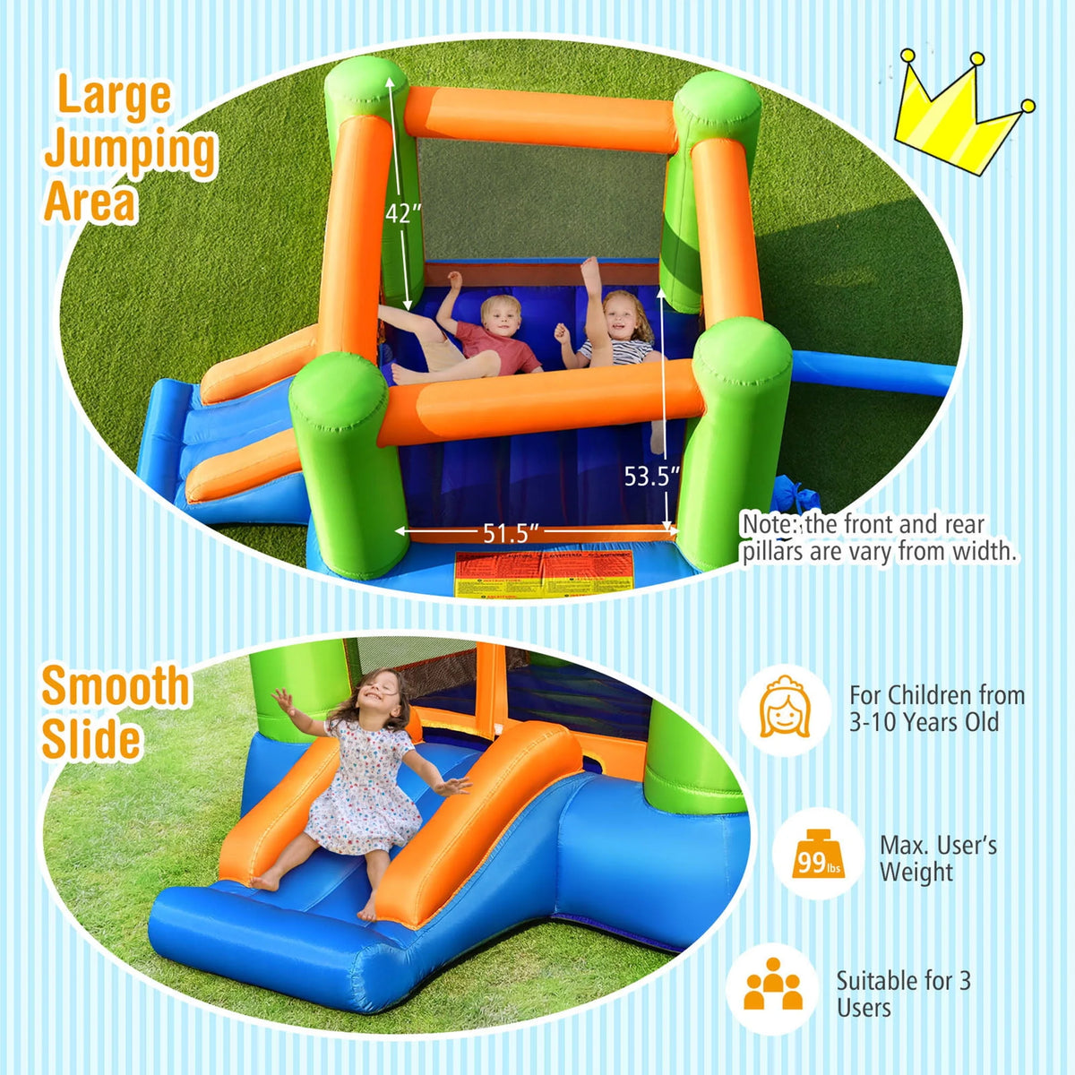 Inflatable Bounce House Kids Playhouse W831