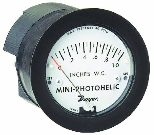 Differential Pressure Switch/Gauge, Range 0-125 PA I389971