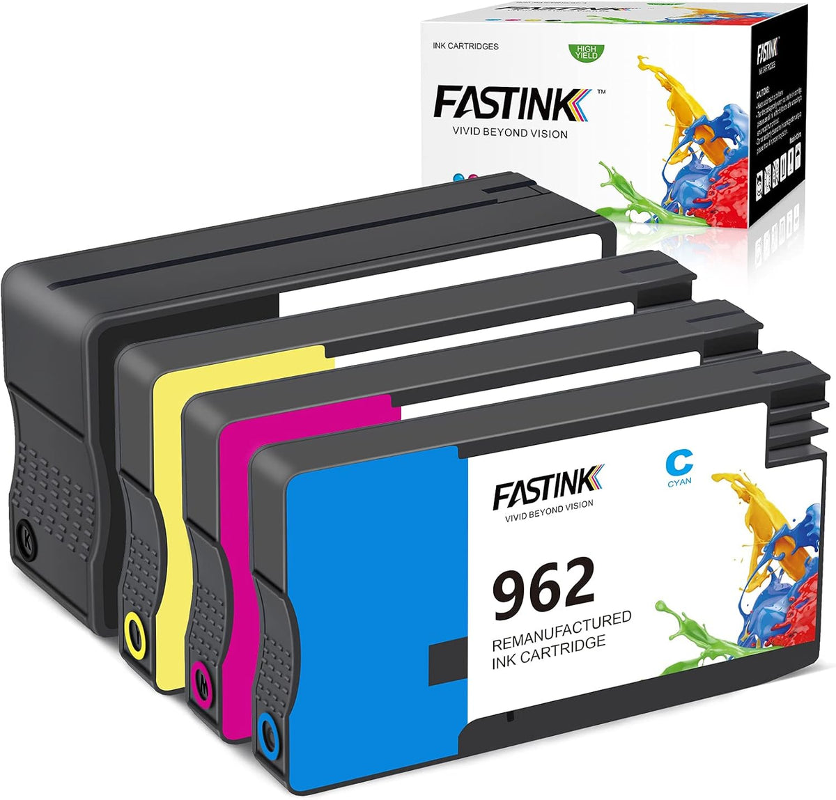 HP 962XL Ink Cartridges Combo Pack Black C/M/Y Pack of 2 V45950
