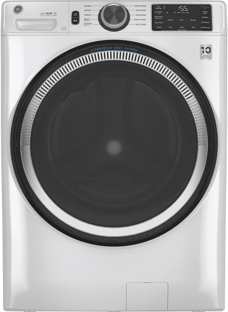 White 4.8 Cu Ft Front Loading Washer E948