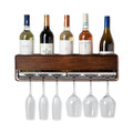 Wall Mounted Wine Shelf & Stemware Rack O2424