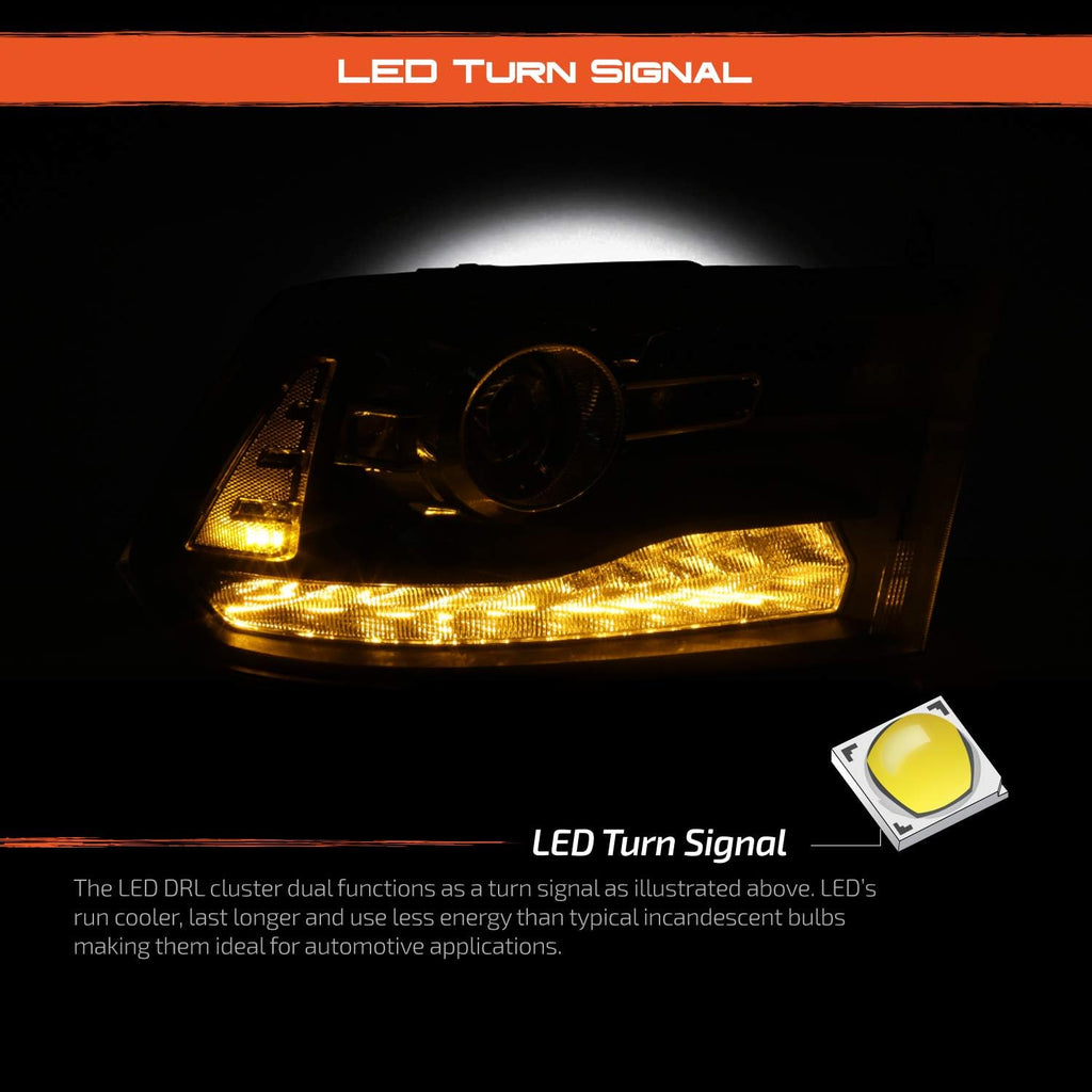 Projector Headlights with LED DRL S15555