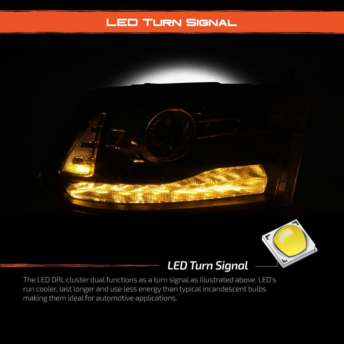 Projector Headlights with LED DRL S15555