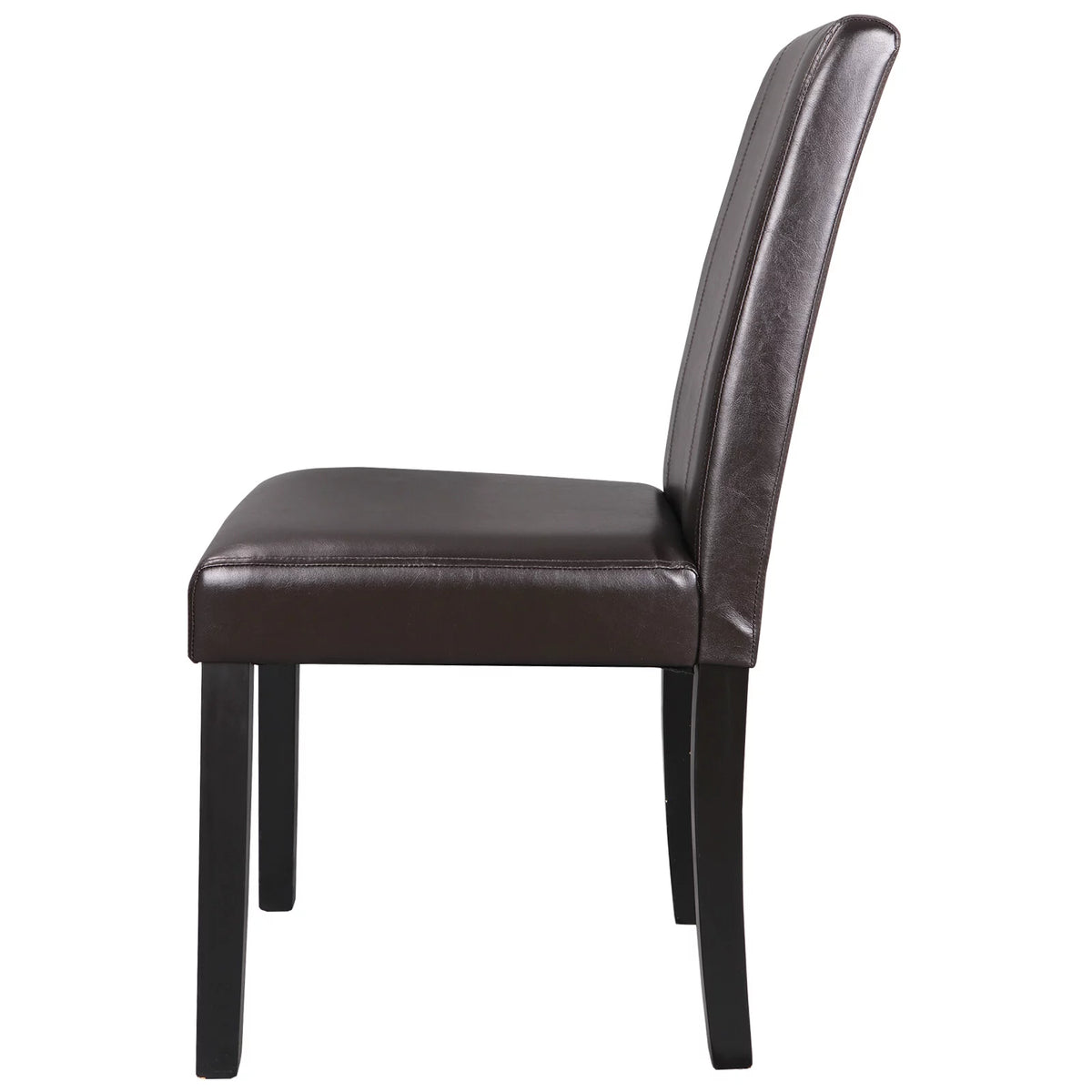 Brown PU Leather Dining Chairs, 6 Pieces K49779