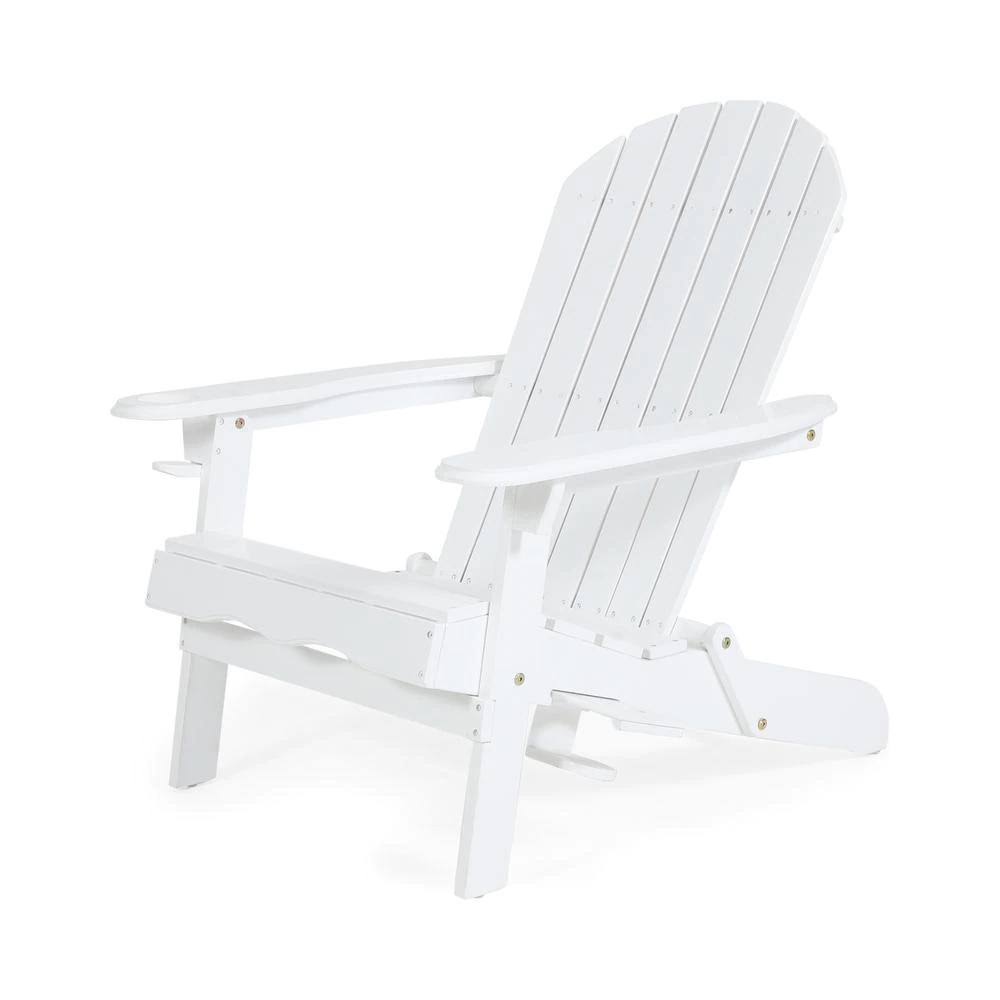 White Acacia Wood Adirondack Chair M635897