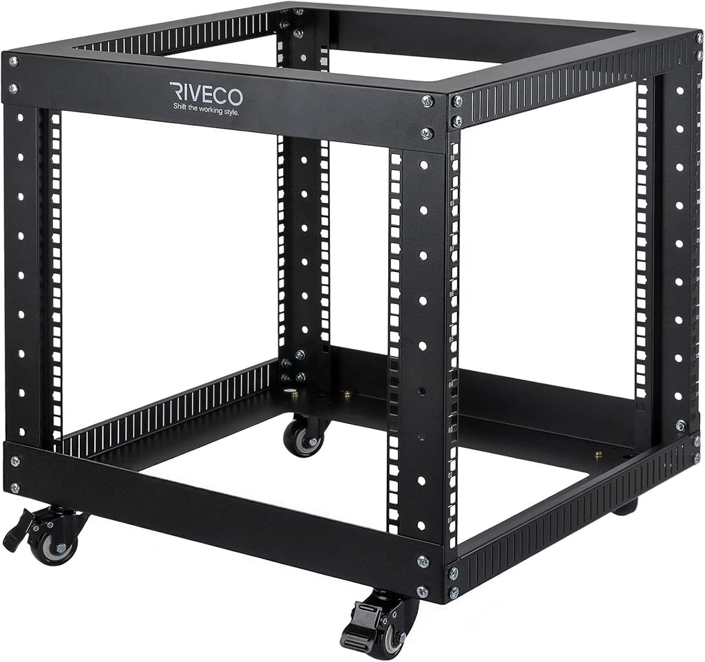 9U Open Frame Server Rack with Casters Y42103