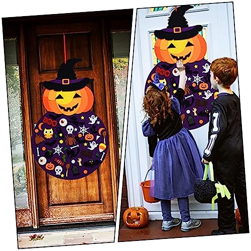 Halloween Fireplace Mantel Tapestry Pumpkin Spiderweb Decoration S50190