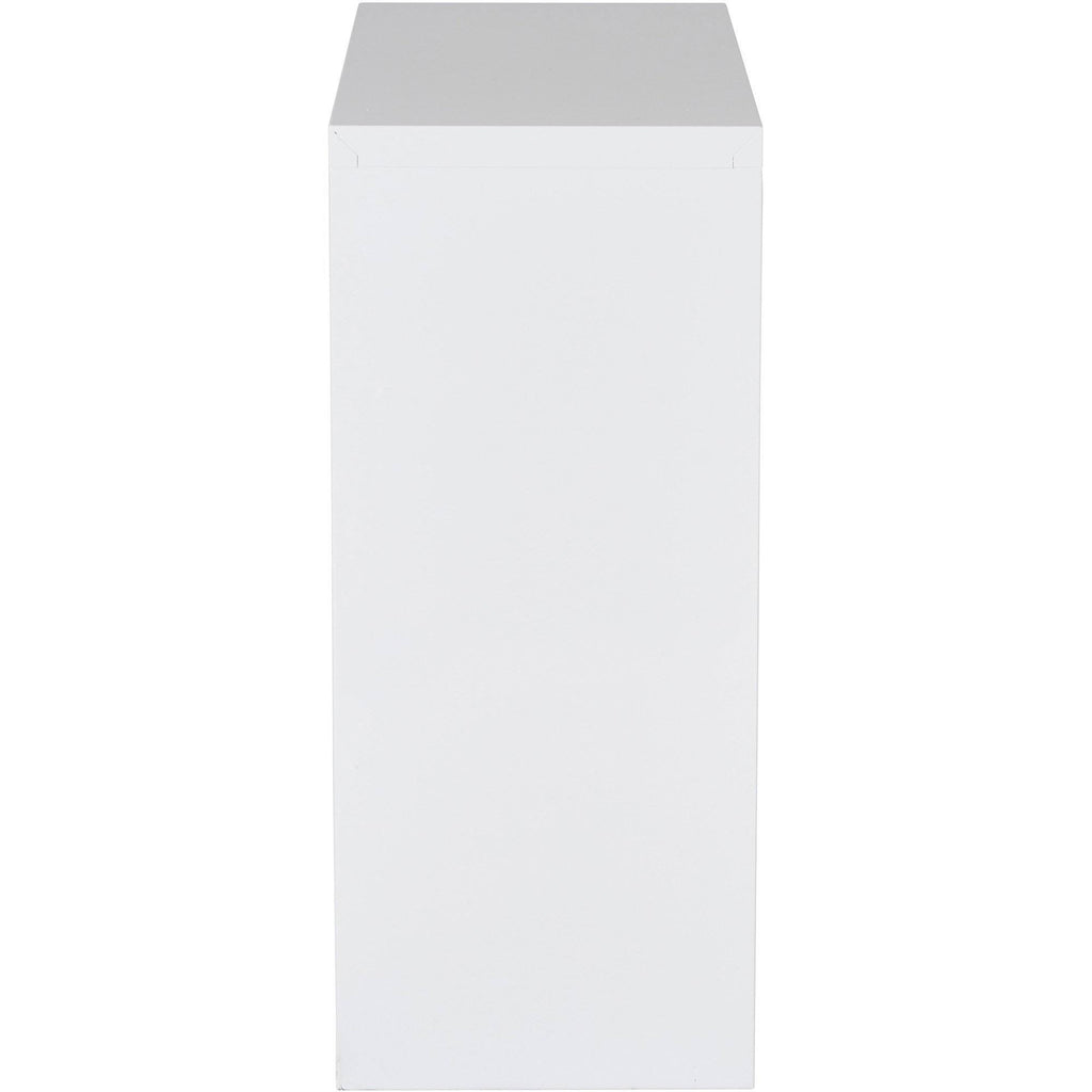 White Metal Bookcase C71916