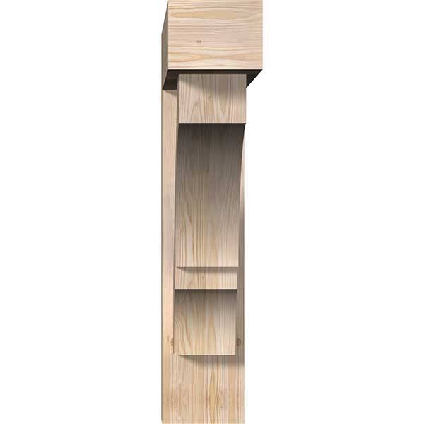 Smooth Bracket with Offset Brace, Douglas Fir E533