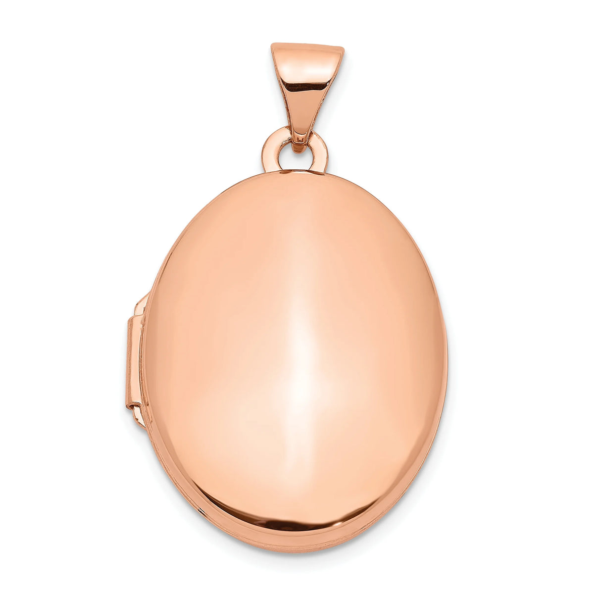 14k Rose Gold Oval Locket Charm Pendant M4047