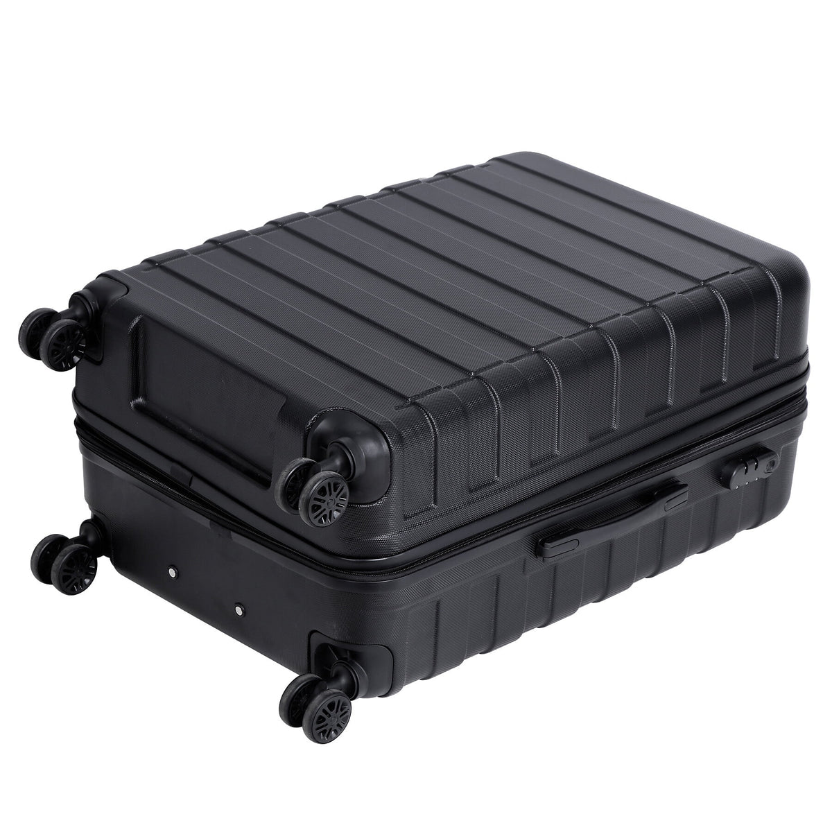 3pcs Black Spinner Luggage Suitcase Set N15306