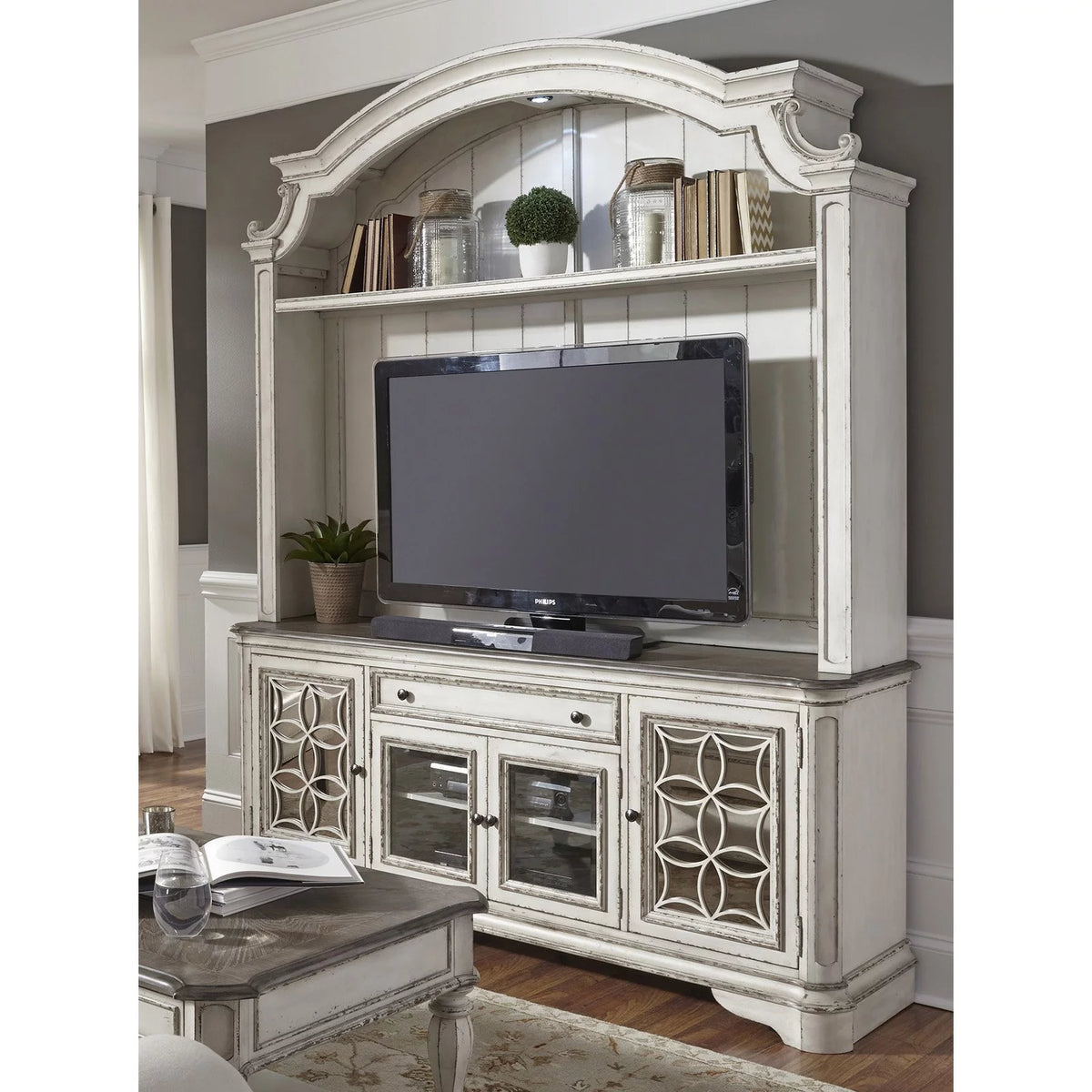 White Entertainment Center Z957085