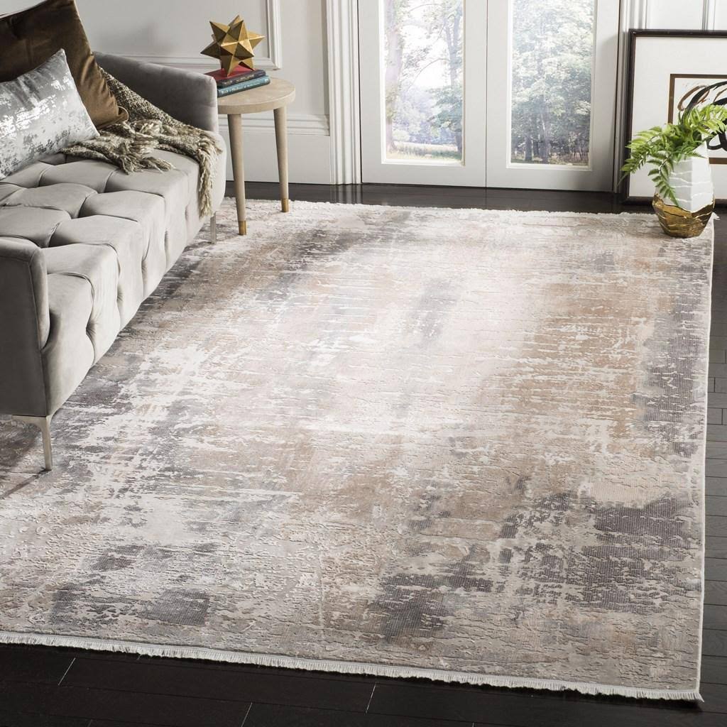 Beige / Brown Runner Rug L12022