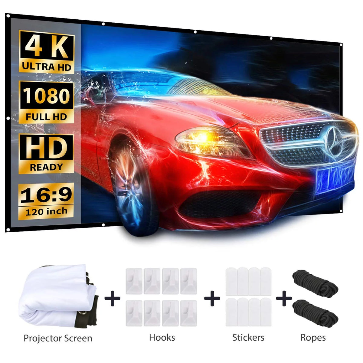 120 inches 16:9 Portable Projection Screen J482529