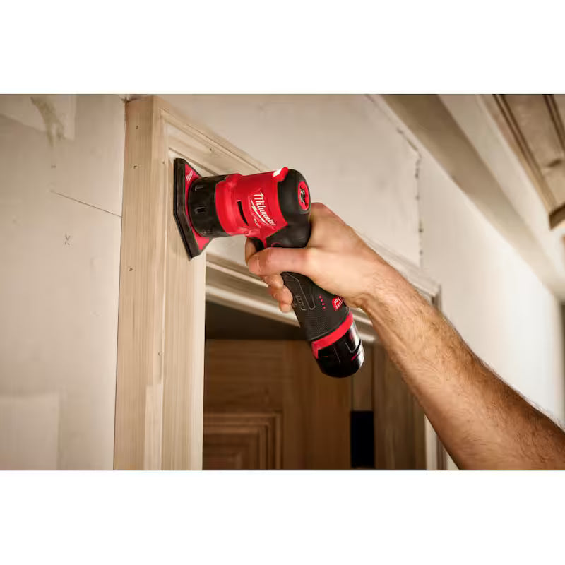 12V Cordless Orbital Detail Sander with Sanding Sheets & Sponge Pad A1601