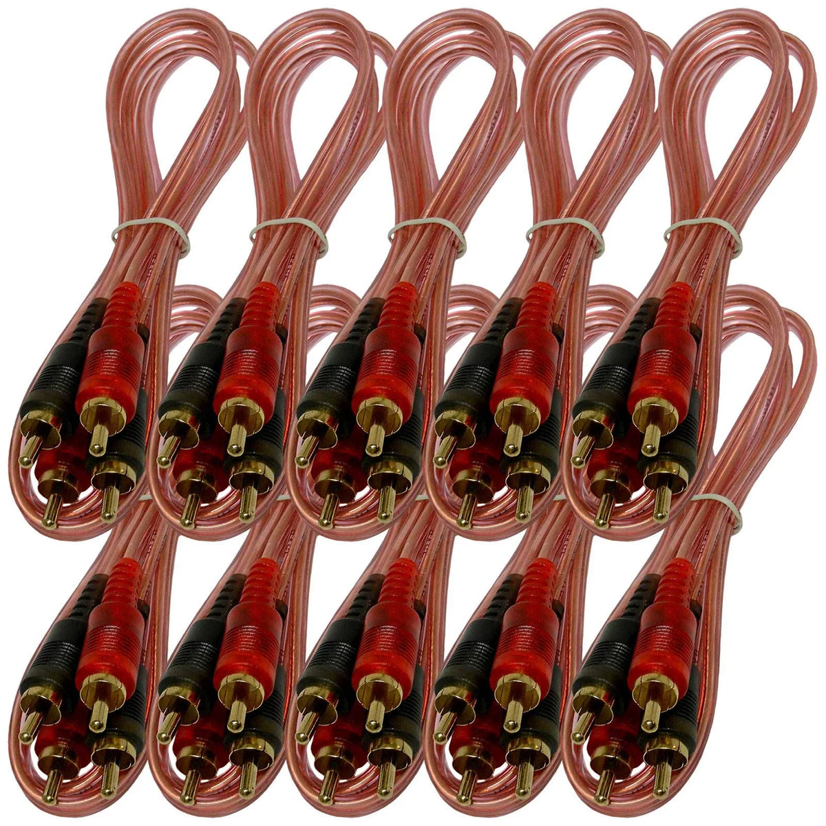 Interconnect RCA Audio Cables 10 Pack K24405