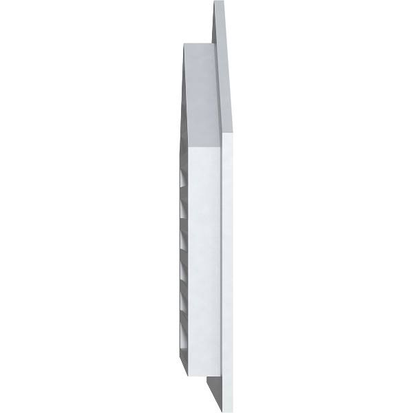 14 inchw x 36 inchh Peaked Top Gable Vent, 12/12 Pitch, PVC I1418
