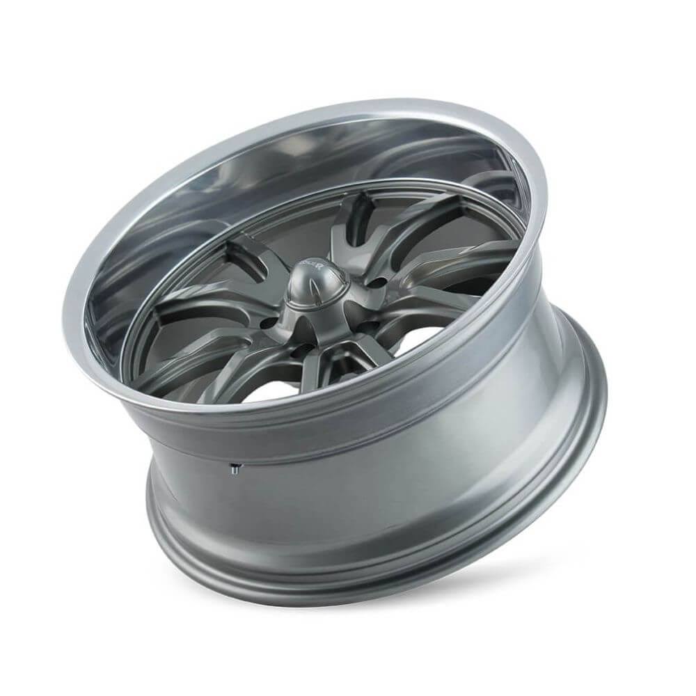 Grey/Polished Lip 15x8 Wheel H2264