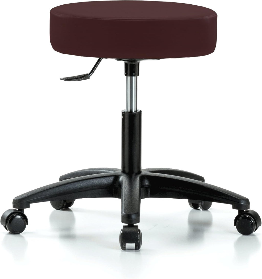 Rolling Swivel Stool with Foot Ring, Counter Height, Cinder Fabric Y6930