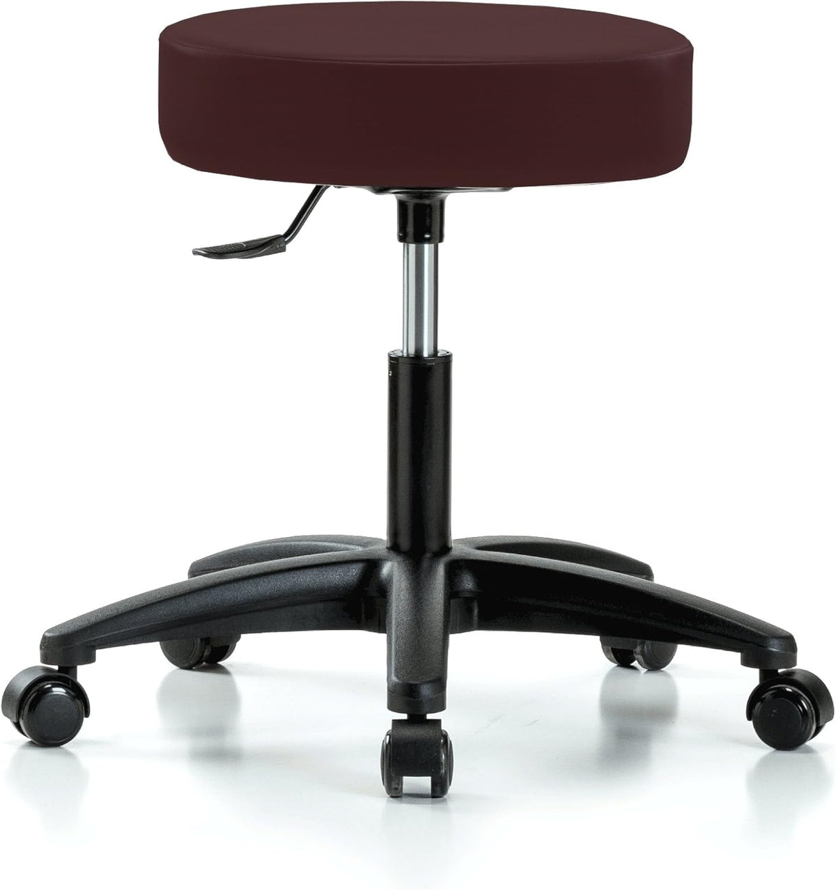 Rolling Swivel Stool with Foot Ring, Counter Height, Cinder Fabric Y6930