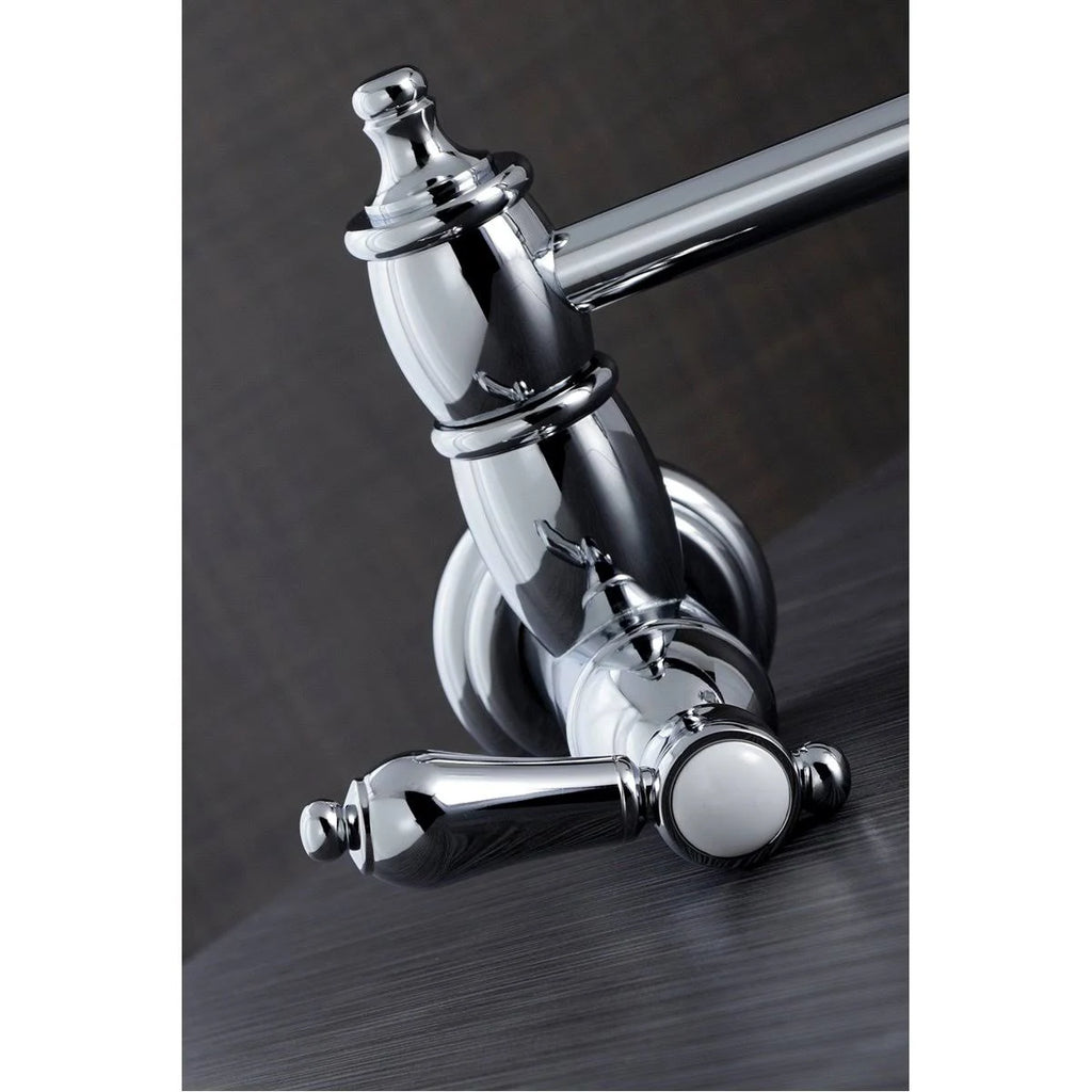 Polished Brass Wall Mount Pot Filler Kitchen Faucet D495820
