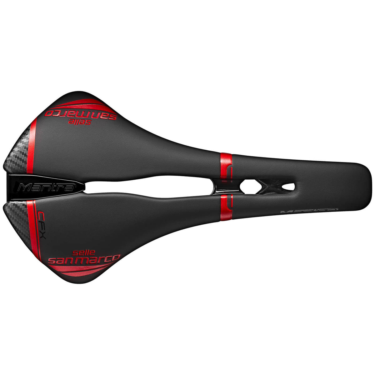 Black/Red Wide Saddle X91103
