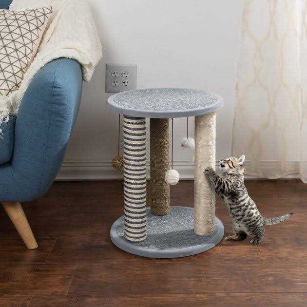 Cat Scratching Post with Toys X44468