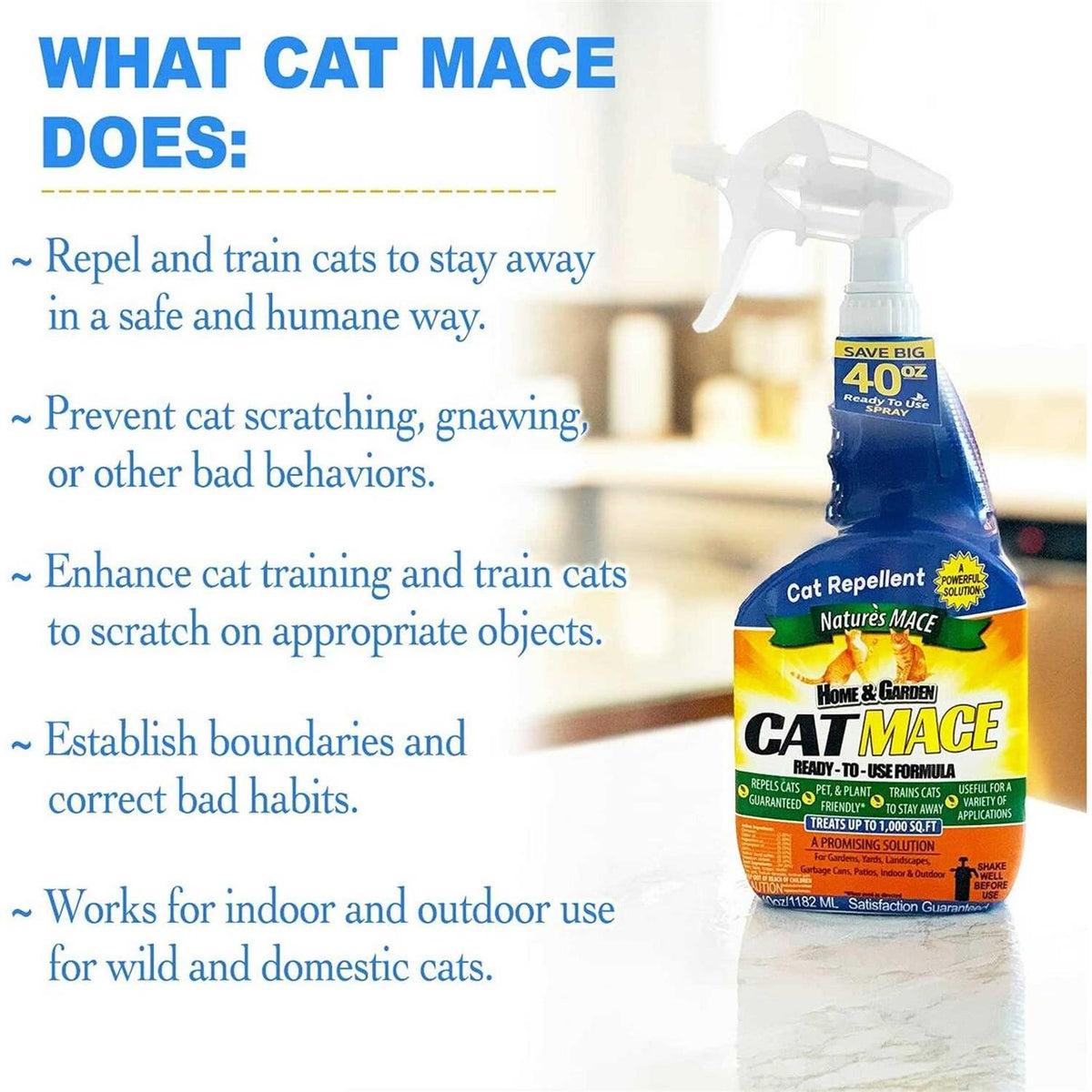 Cat Repellent Outdoor Spray J560648