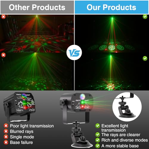 RGB LED Sound Activated Disco Light with Remote Control T3557