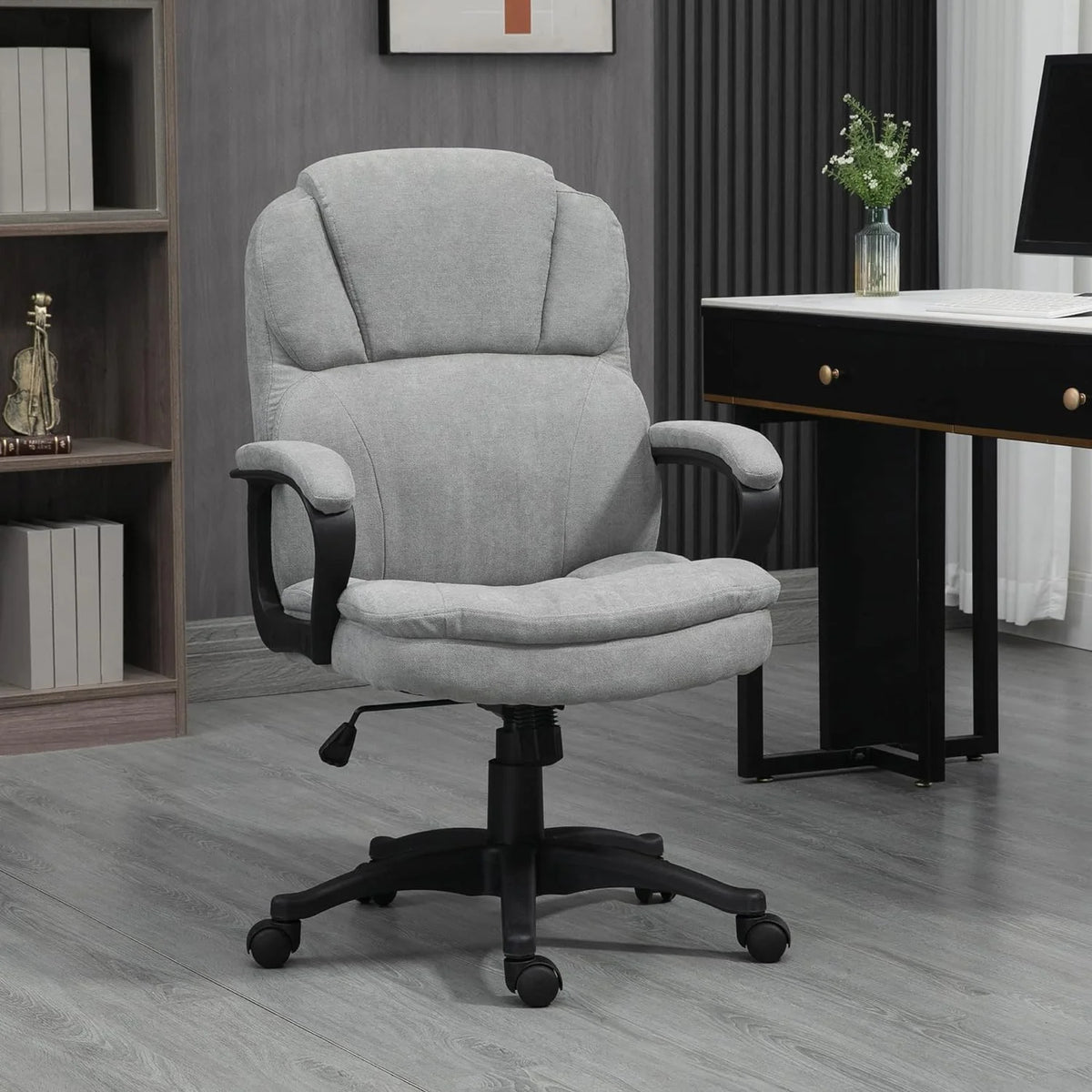Gray Massage Office Chair with USB Power T944863