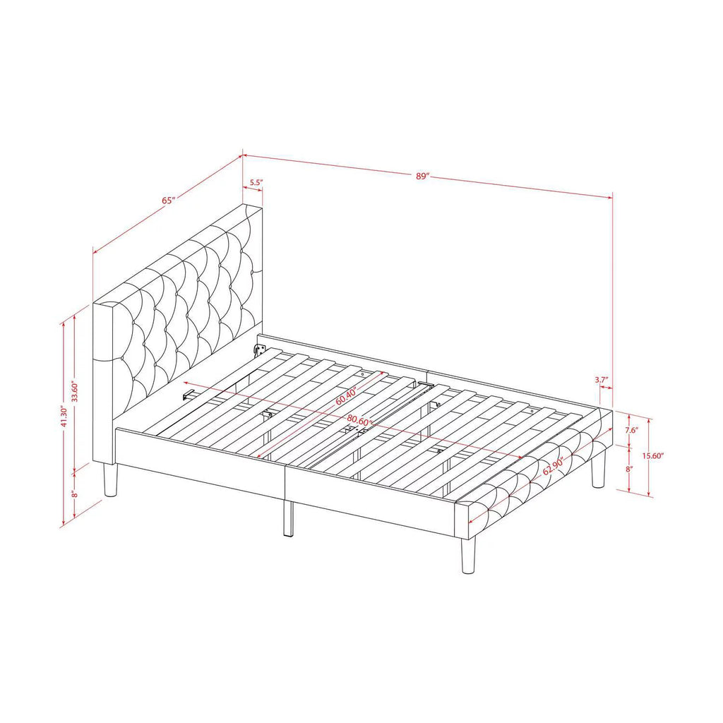 2-Piece Wood Queen Bedroom Set H386697