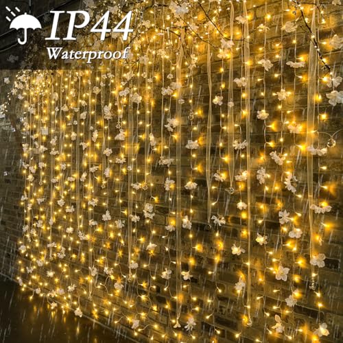 200 LED Curtain String Lights with Timer and 8 Modes C1741