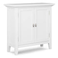 White 32 inch Solid Wood Storage Cabinet O487761