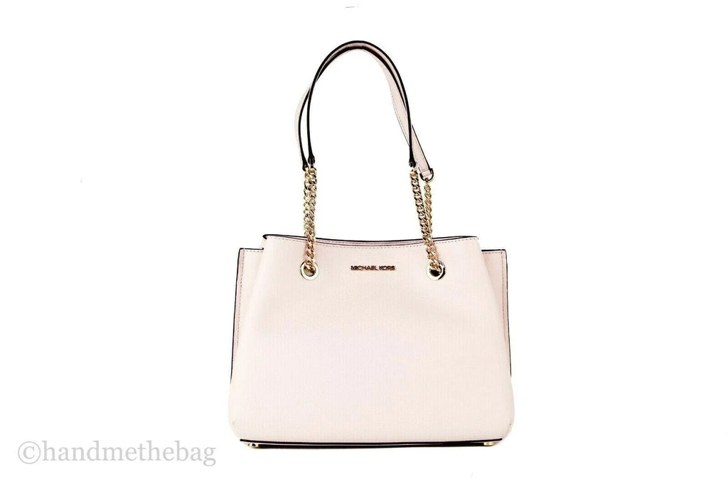 Powder Blush Leather Satchel Handbag A570