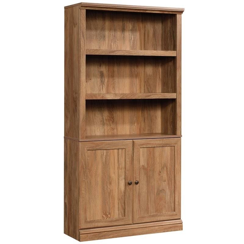 Sindoori Mango Beige 3-Shelf 2-Door Tall Wood Bookcase X95221