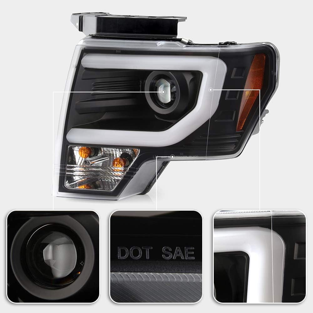 LED Tube Switchback Signal Projector Headlights Headlamps E706