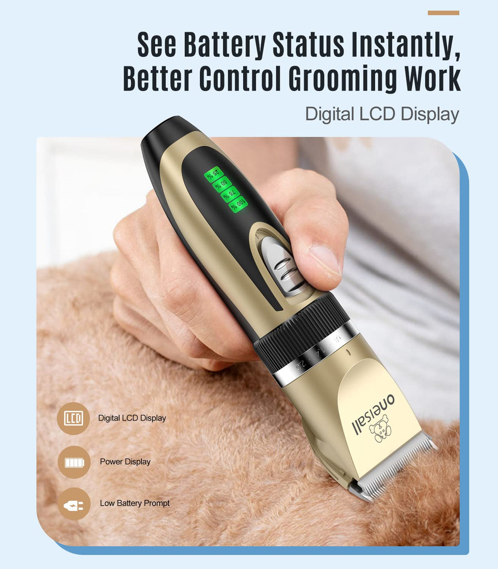 2 in 1 Cordless Dog Clippers and Paw Trimmer Kit Pack of 2 W7676
