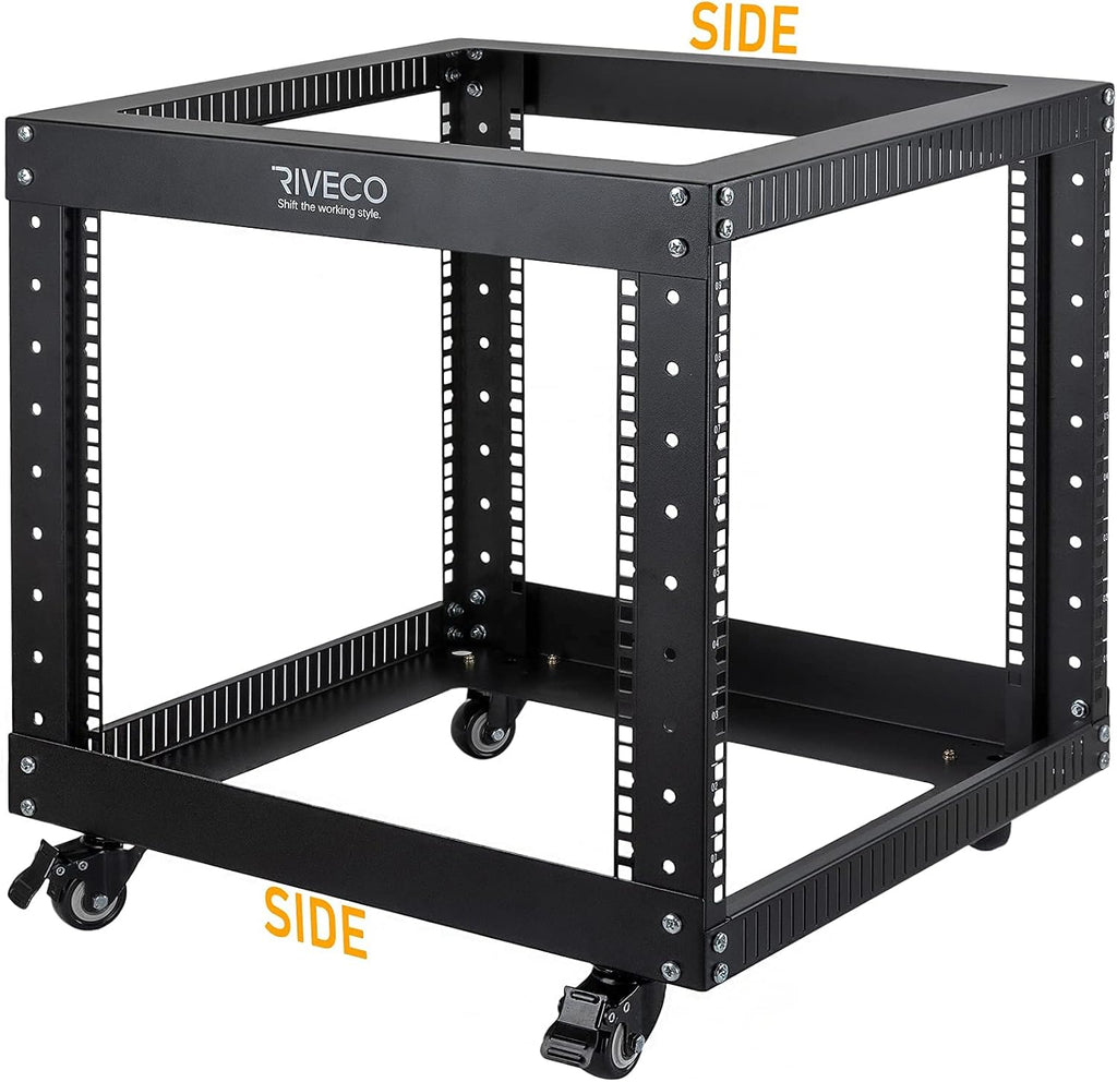 9U Open Frame Server Rack with Casters Y42103