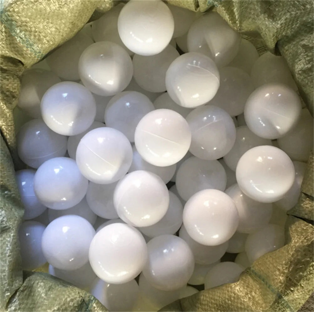 10pcs White Blue Soft Plastic Ocean Ball Baby Swim Pit Toy 7cm G645861