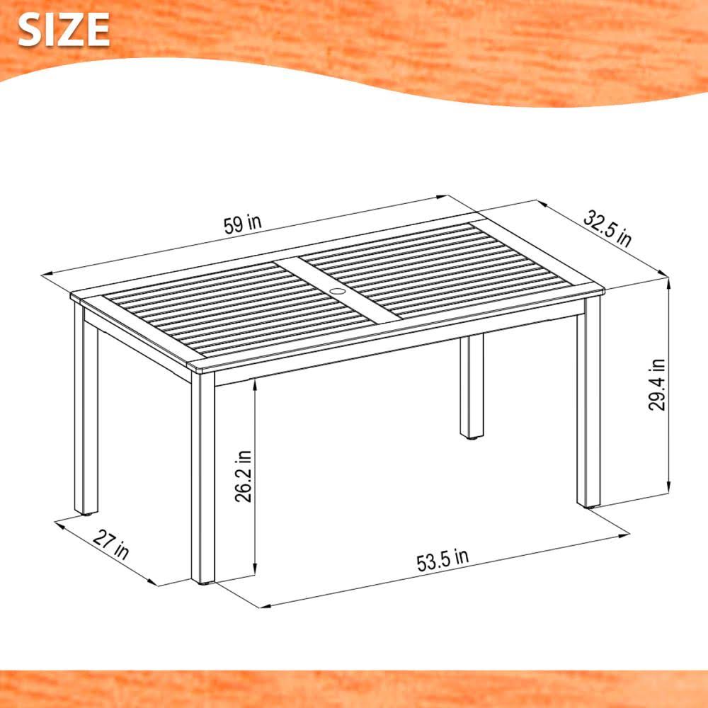 5-Piece Brown Frame Patio Set with Cotton X3182
