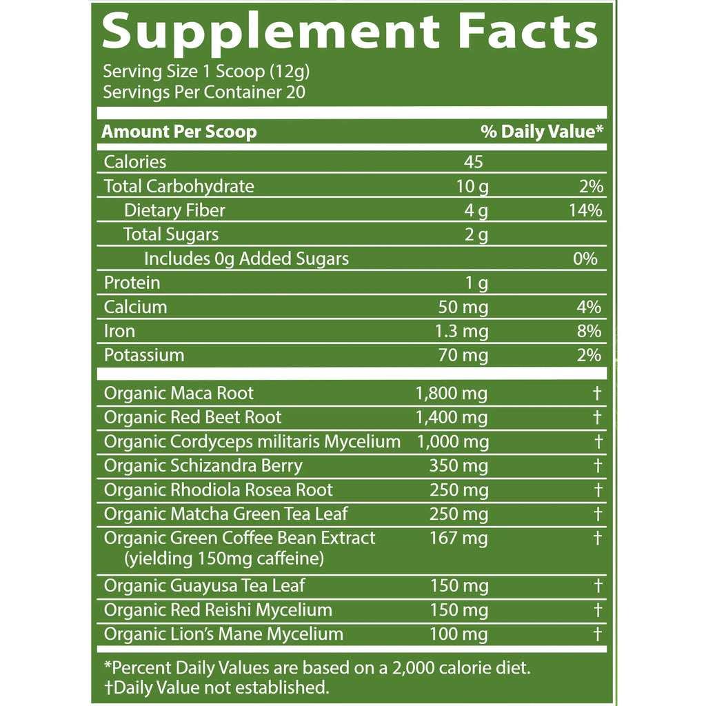 Organic Pre-Workout 240 g P623