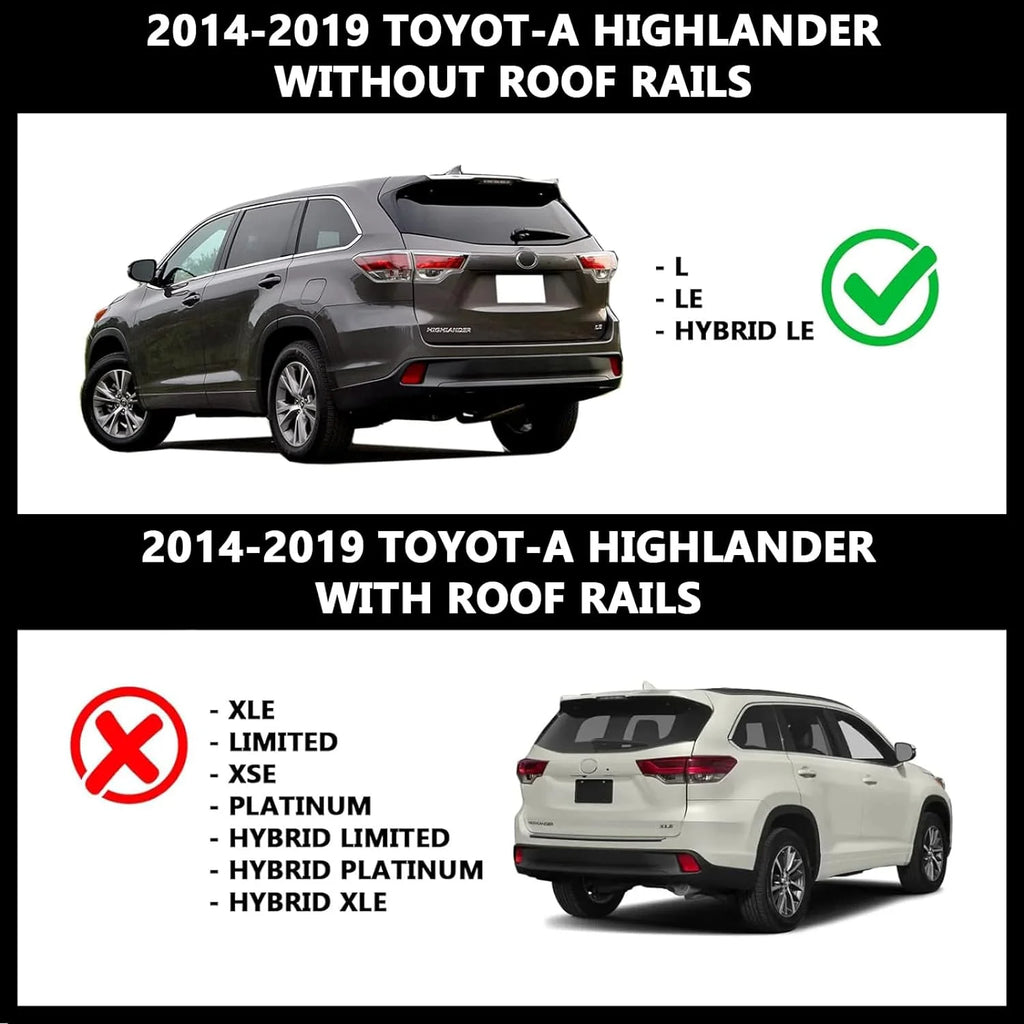 Black Aluminum Roof Rack Crossbars X491621