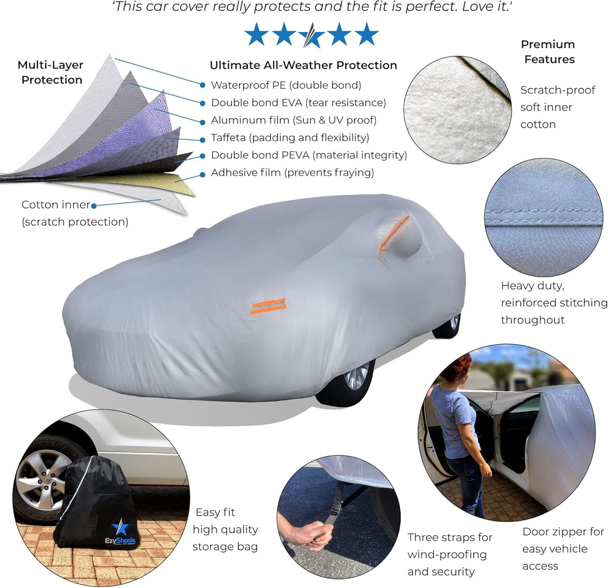 10-Layer Waterproof Car Cover S353218